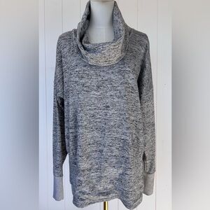 Athleta Women’s Batwing & Robin Cowl Neck Sweatshirt‎ Gray Heather Size XL